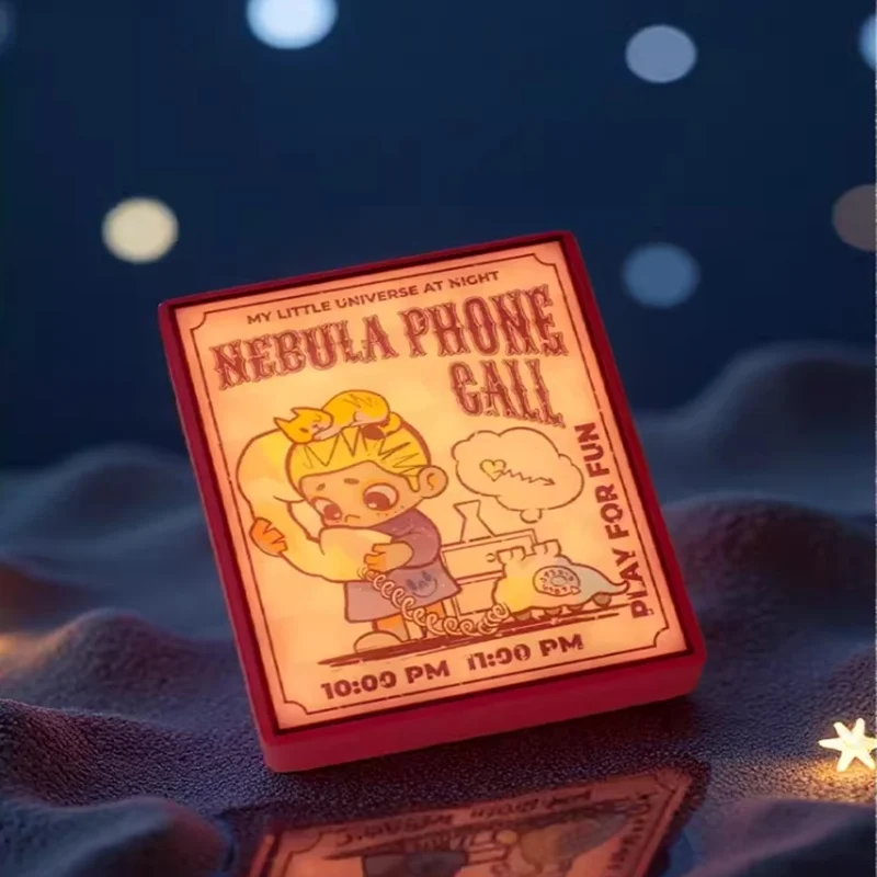 52TOYS NOOK My Little Universe At Night Series Light Badge Surprise Blind Box Magnetic Fridge Sticker Collectible Figure