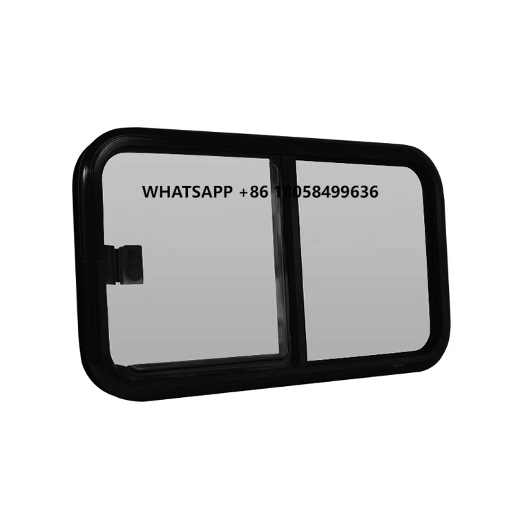 

Jishun Auto Rv Sliding Window Aluminum Frame Acrylic Glass With Pleated Curtain Sliding Rear Window