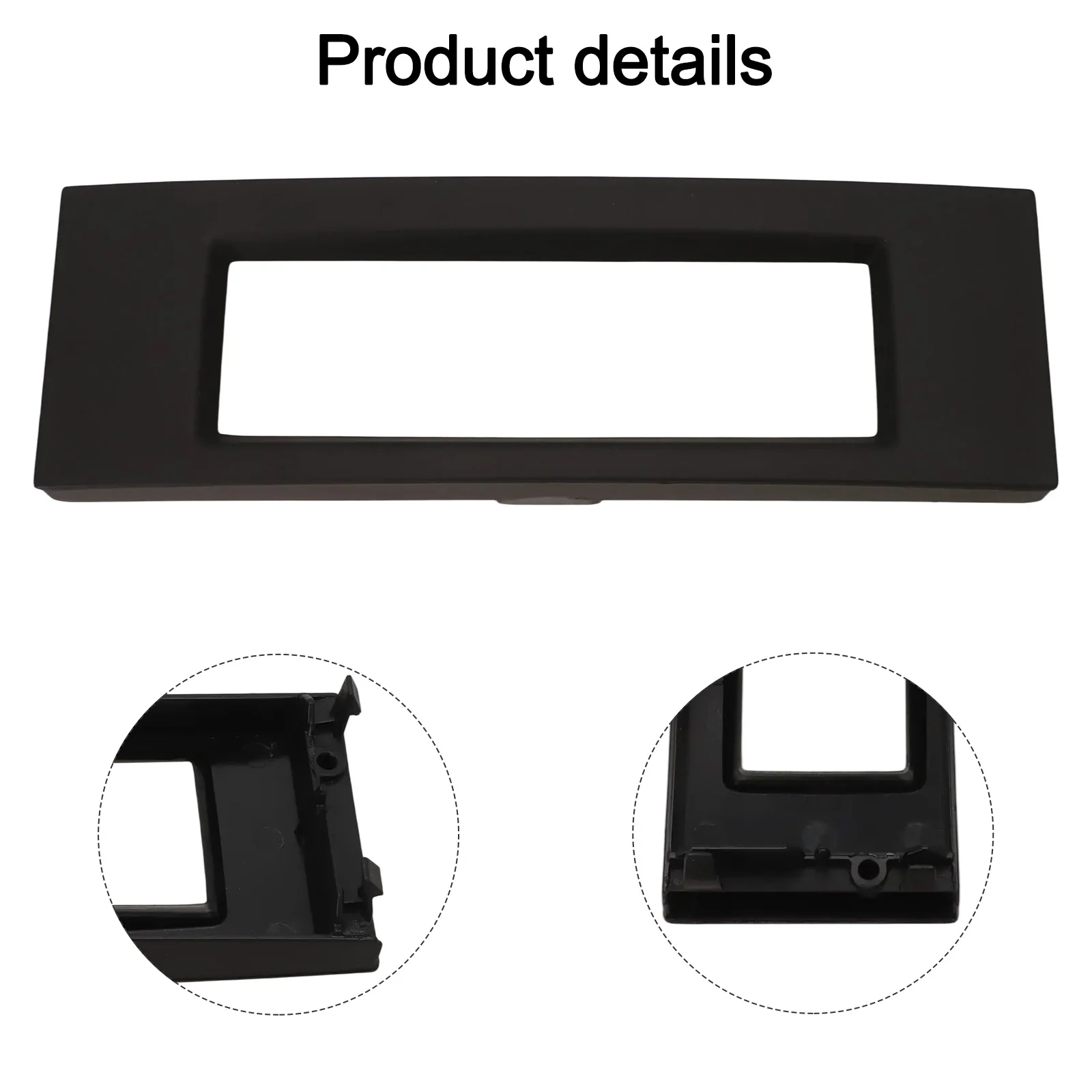18.7*6cm Black Frame Enclosure C-Screen Shell Audio Equipment Stability Detailed Quality Design Interior Aesthetic Enhancement