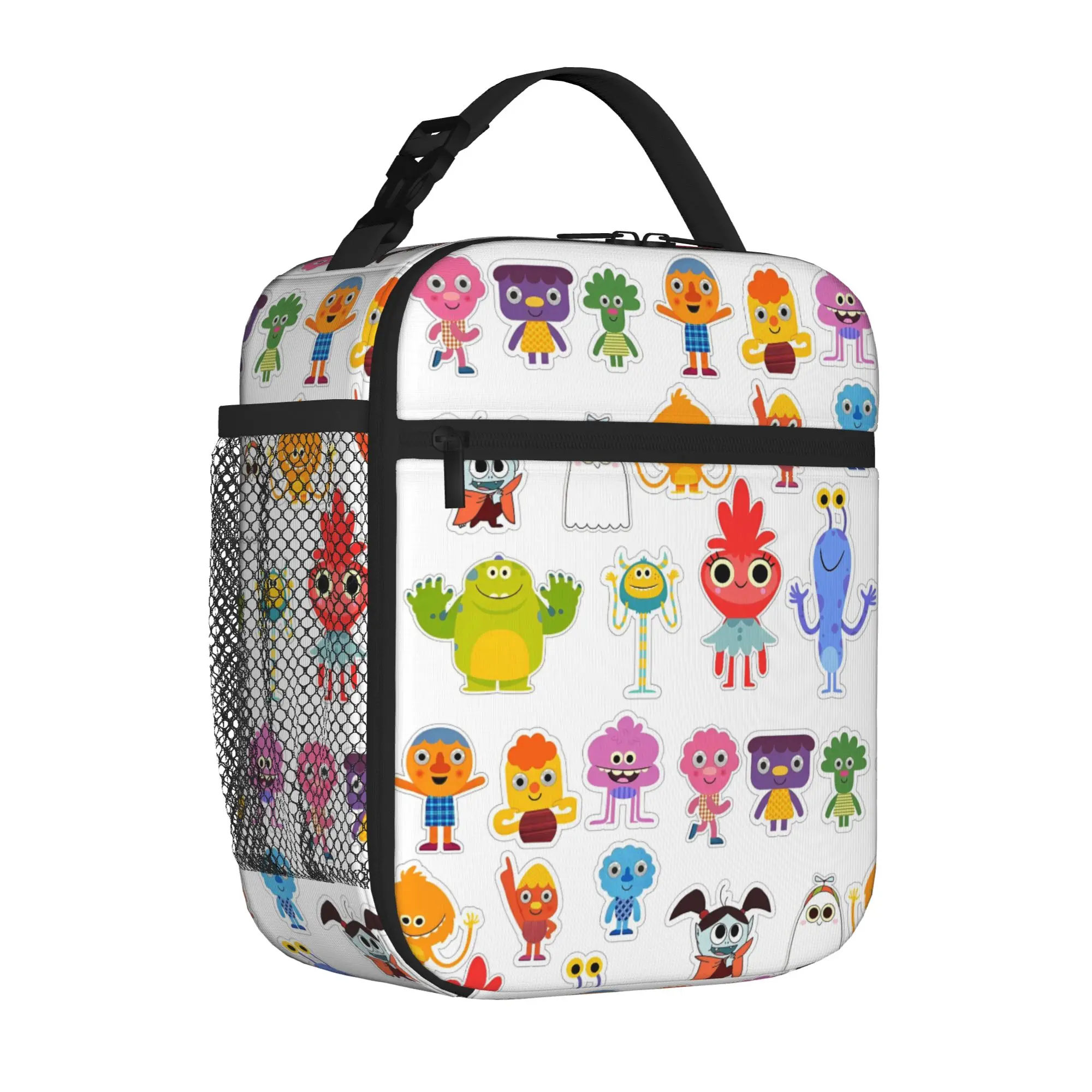 Noodle & Pals Micro Super Simple Insulated Lunch Bags Men Women Nursery Rhymes Songs Food Bag Portable Thermal Cooler Bento Box