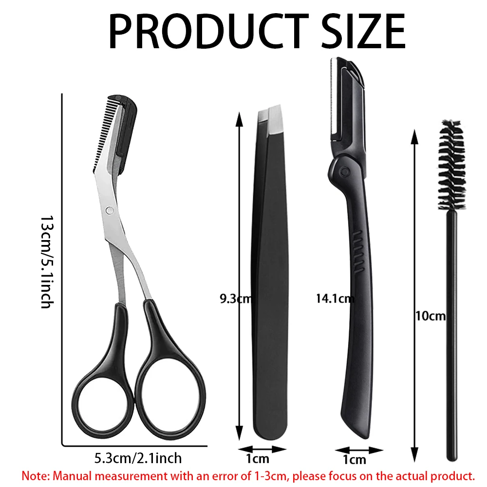 Trymer do brwi Depilacja twarzy Maszynki do golenia twarzy dla kobiet i mężczyzn 16 szt. Brzytwa do brwi Wielofunkcyjne narzędzie Narzędzia do dermaplaningu