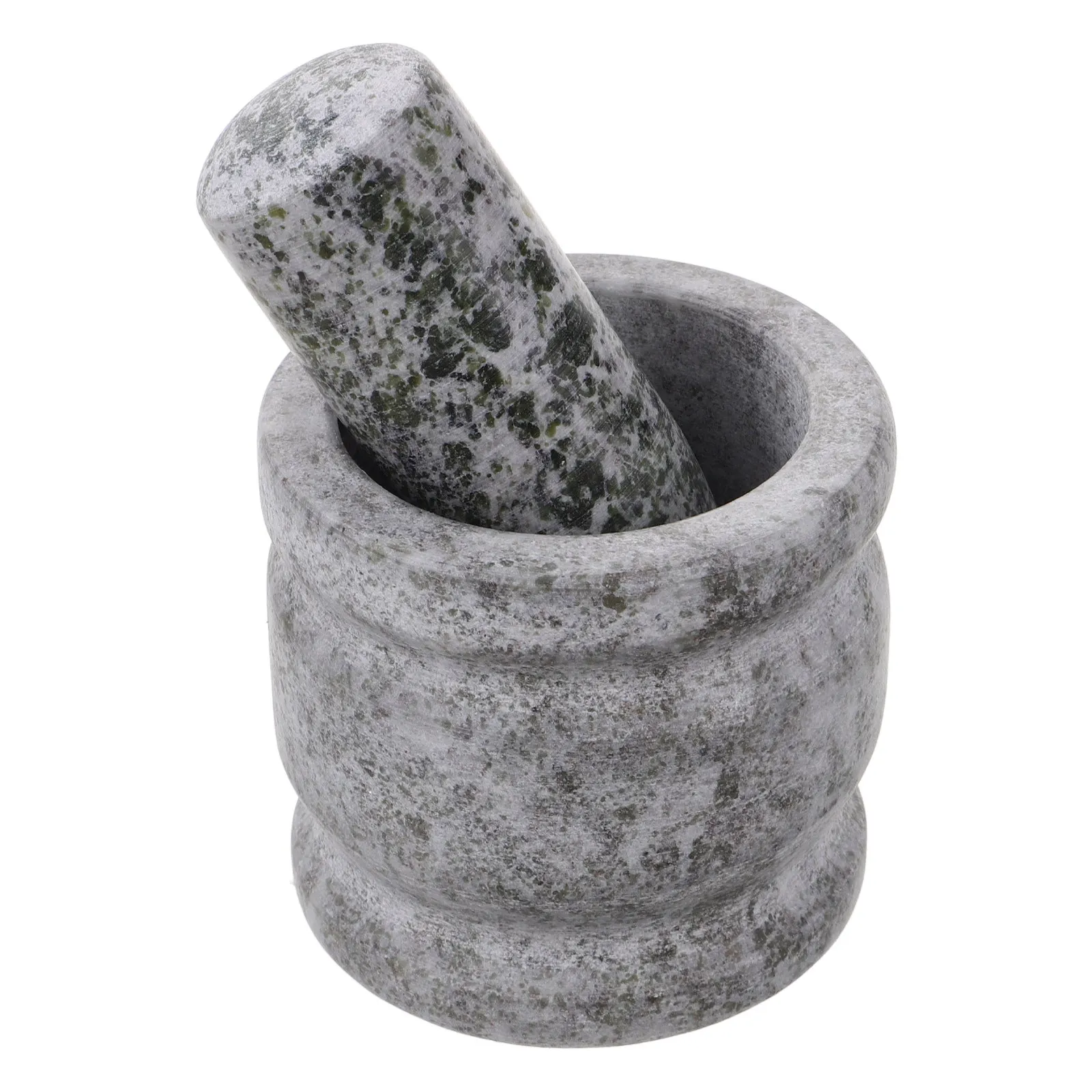 1Set Grinding Bowl Pestle Kit Stone Medicine Crush Pot Household Garlic Spice Pills Crusher Kitchen Seasoning Mill