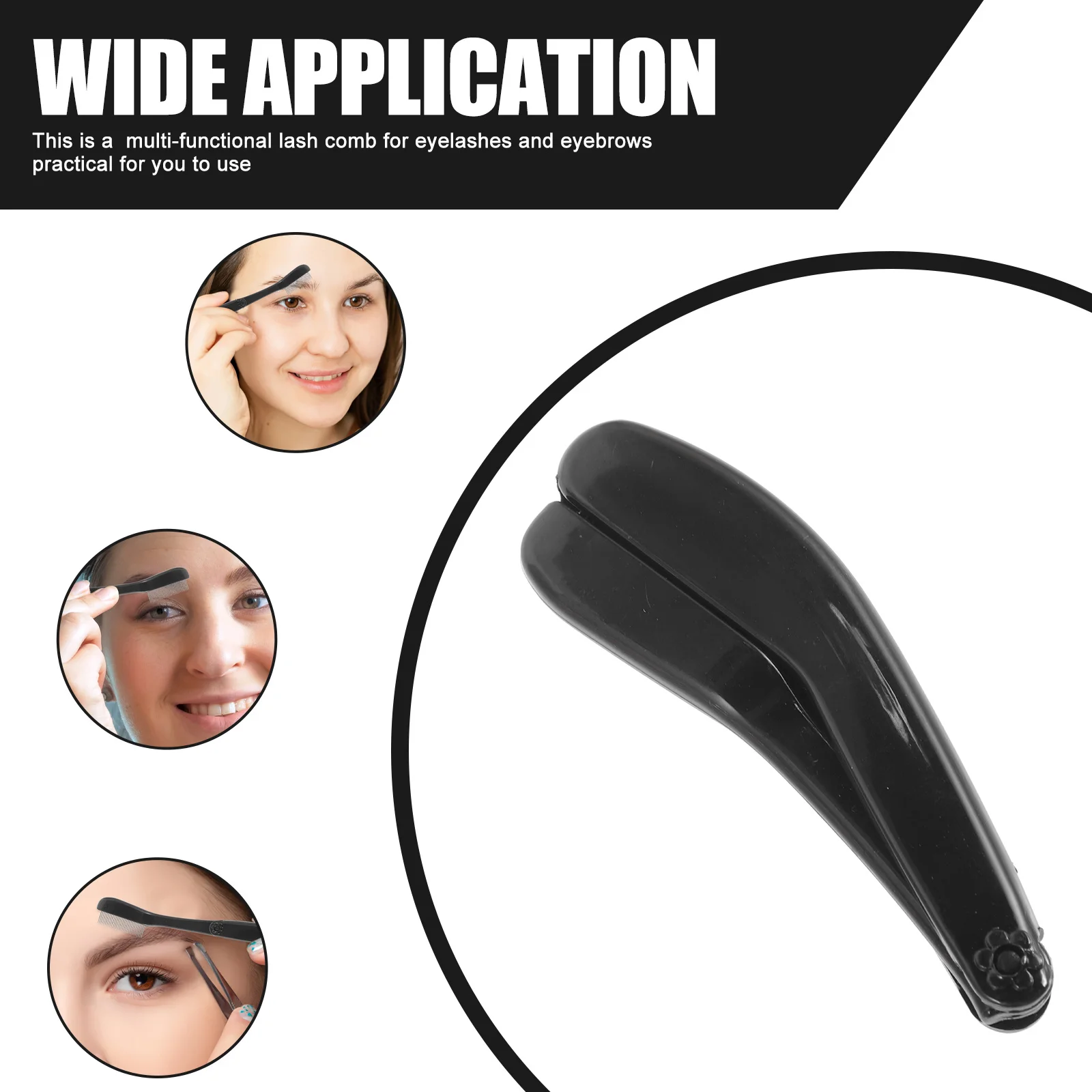 

2Pcs Eyelash Comb Eyebrow Comb Portable Metal Lash Separator Lash Separating Tool Makeup Tool Reusable Eyelash Brush Beauty