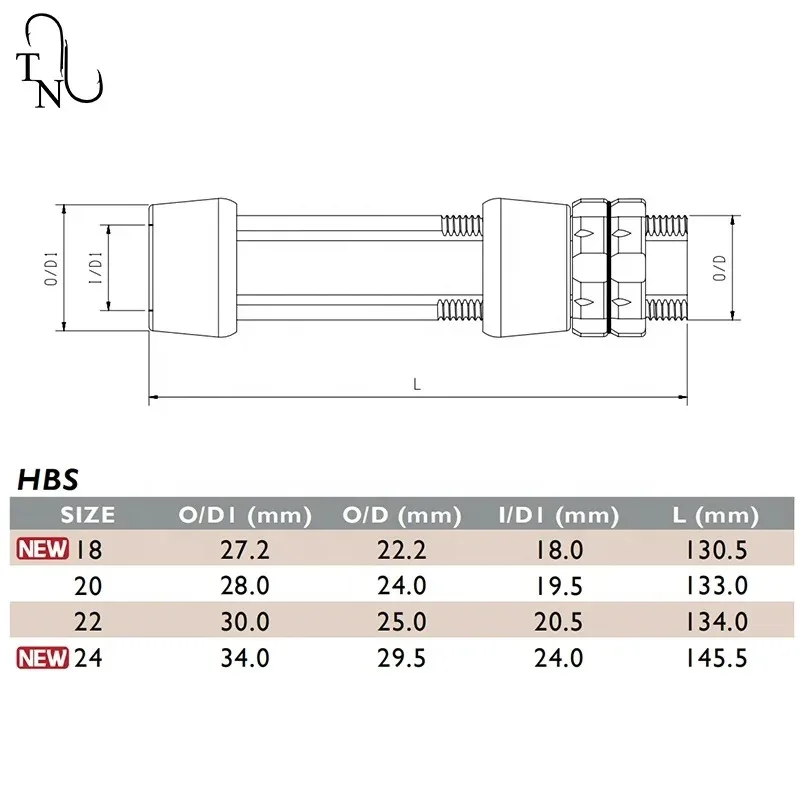 TN86Sea دليل HBS8 20 22 24 الثقيلة الألومنيوم بكرة مقعد بار مكونات البناء بكرة مقعد إصلاح لتقوم بها بنفسك الصيد رود بكرة مقعد
