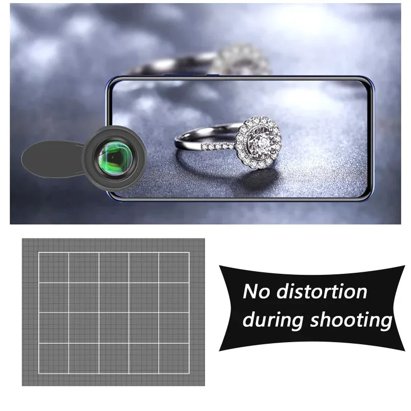 5K HD Professionele 10x macrolens Super Macro met universele clip voor iPhone Samsung HUAWEI XIAMI