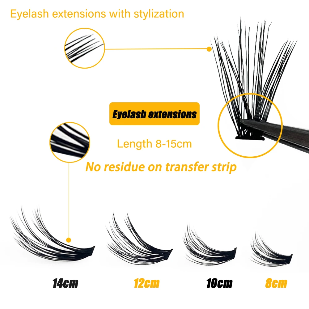 Extensions de cils naturels en vison 40D/30D/20D, 1 boîte/60 faisceaux, 3D russe, individuels, outils de maquillage