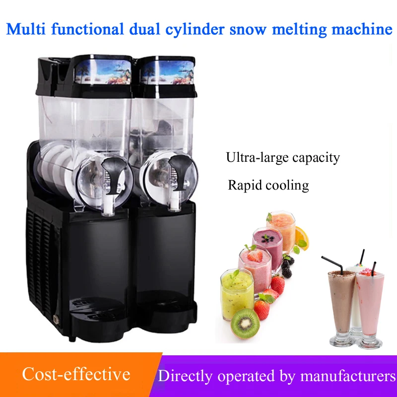 Commercial Milk Tea Shop Slush Smoothie Equipment Stainless Steel Snow Melt Machine 12/24/36/48l Slush Machine