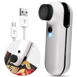 Mini Bag Sealer 2 in 1 USB Rechargeable Heat Sealer and Cutter Mini Chip Bag Sealer Heat Seal with Soft Magnetic Kitchen Tools