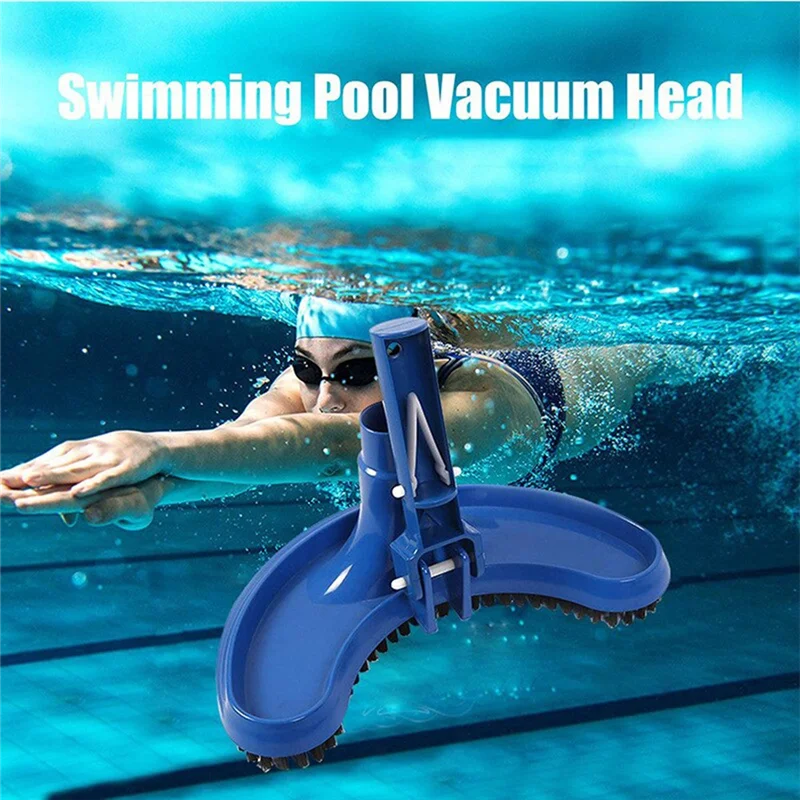 

F-F Portable Pond Vacuum Jet Underwater Cleaner With Brush Bag Blue Crescent Professional Poolcleaning Tool,Europeanstandard