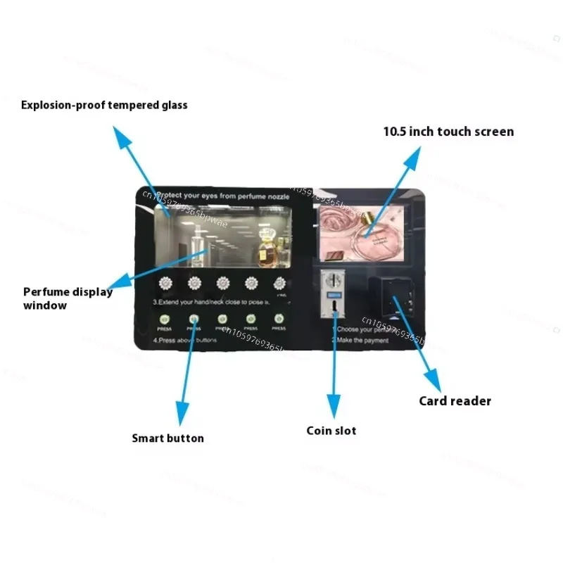 24H Unmanned Small Intelligent Automatic Perfume Spray Vending Machine Self-Service Aromatherapy