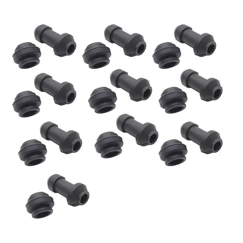 Motorcycle Disc Brake Upper Lower Pump Dust Cover Shock Absorber Sleeve Sealing Rubber Sleeve Caliper Waterproof Rubber Cap BJ01