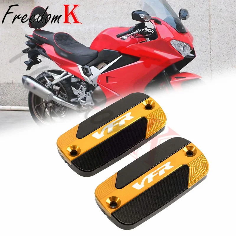 

Motorcycle Front Brake Fluid Reservoir Oil Cup Cap Master Cylinder Cover Fit For VFR 800 VFR800 VFR800X VFR800F Crosstoure