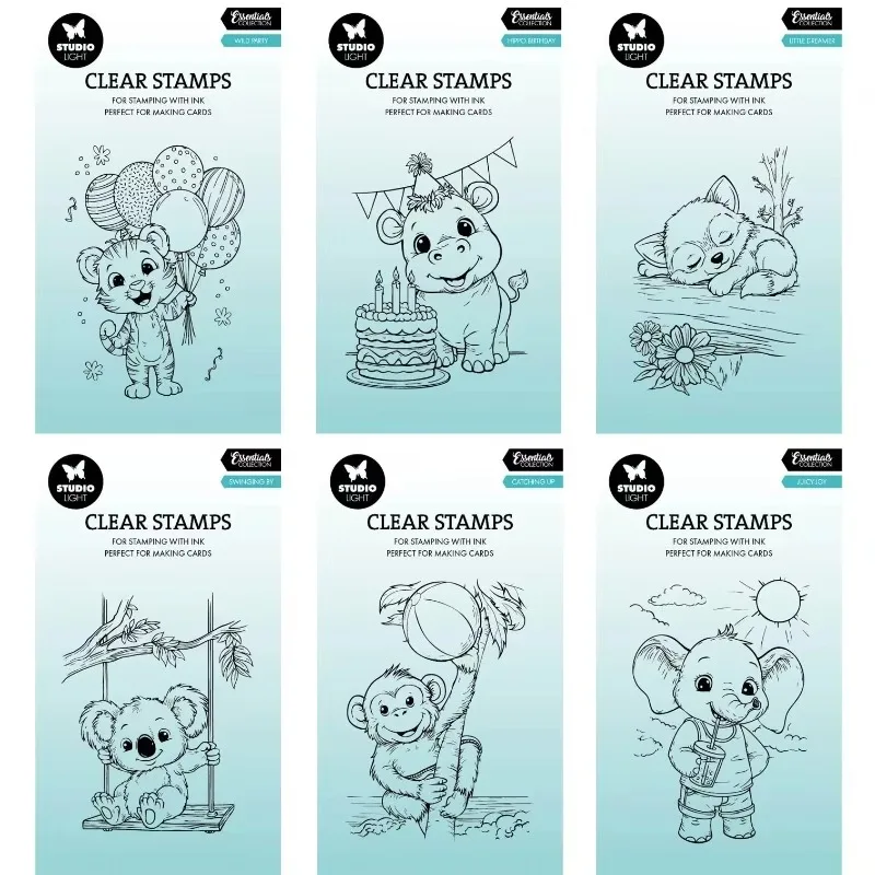 Waterlelies Freddy Nested Squares Blocks Hearts Get Well Soon Metal Cutting Die Silicone Stamp Scrapbooking Stencil Photo DIY