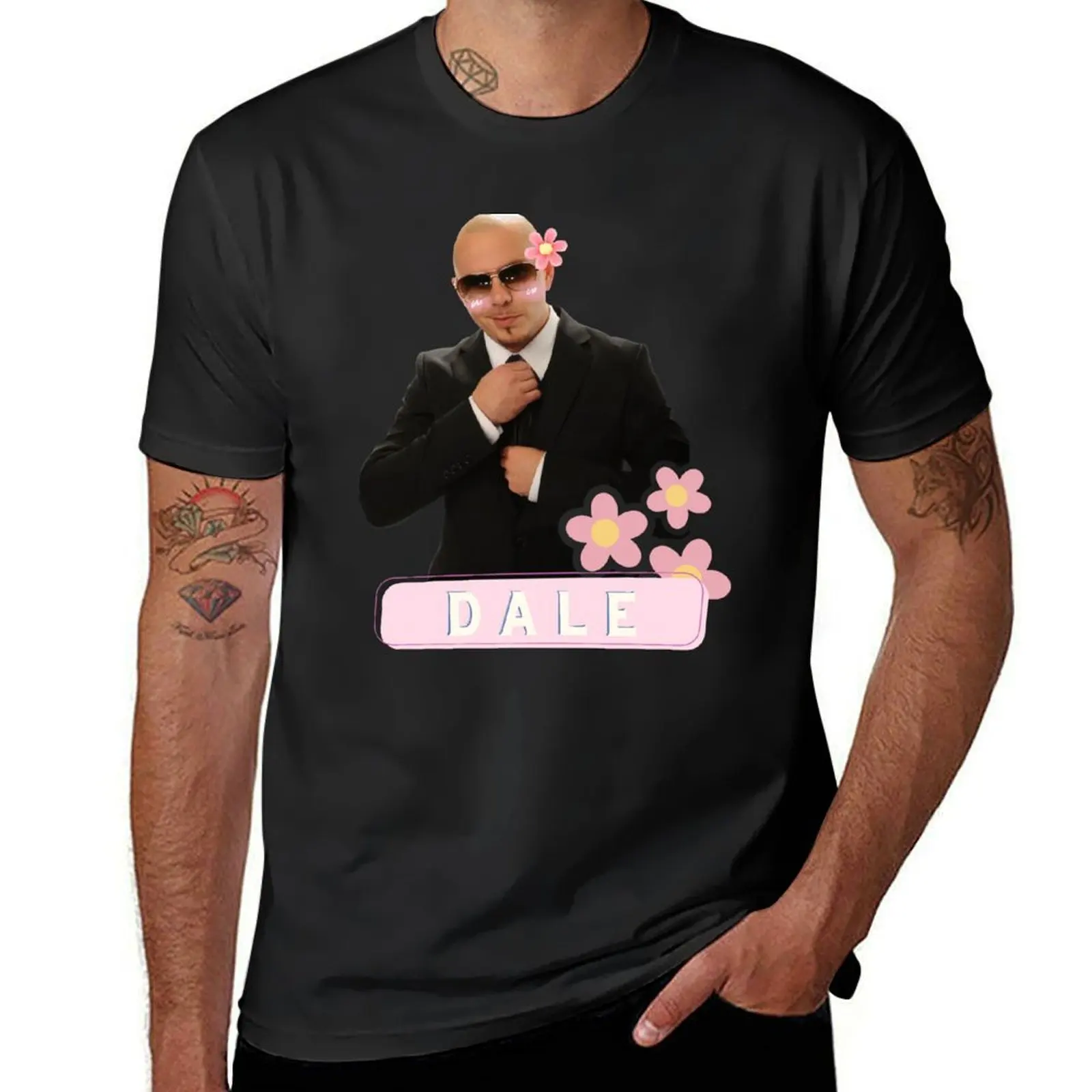 Pitbull Mr Worldwide Dale T-Shirt kawaii clothes plus sizes vintage mens big and tall t shirts