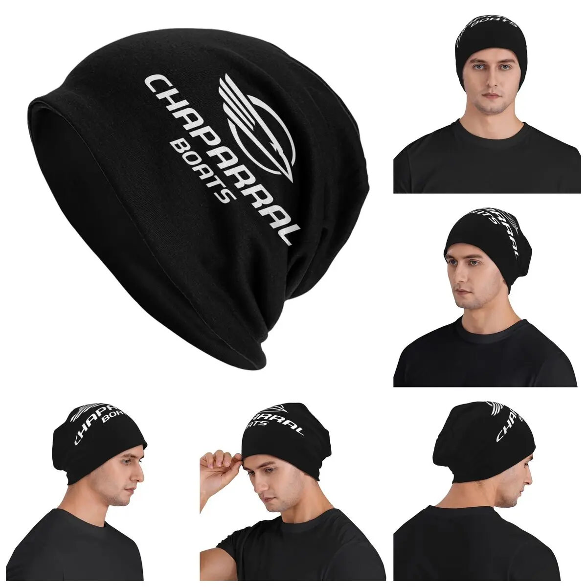 

Chaparral Boats Logo POCKET SIDE Warm Knitted Cap Hip Hop Bonnet Hat Autumn Winter Outdoor Beanies Hats for Men Women Adult