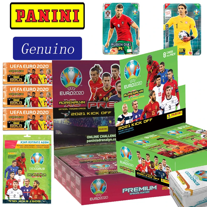 Panini European Cup 2021 Kick Off Football Star Limited Edition Game Toys Collection Card Christmas Birthday Gift Blind Box