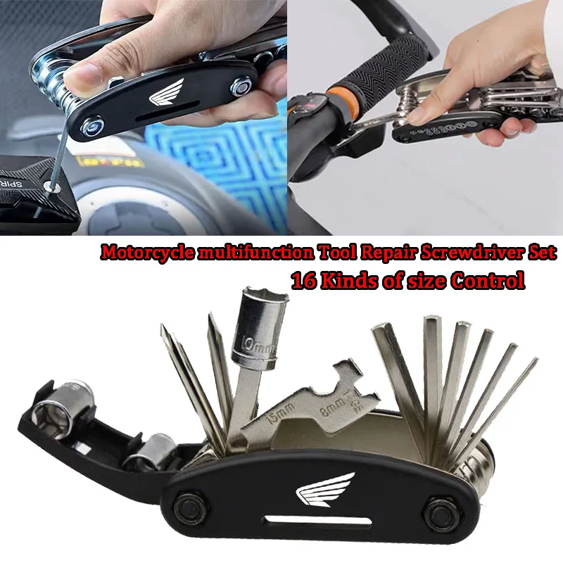 

Fit For HONDA CB CBR X-ADV PCX HORNET Accessories Motorcycle CNC Portable Tool Repair Screwdriver Set