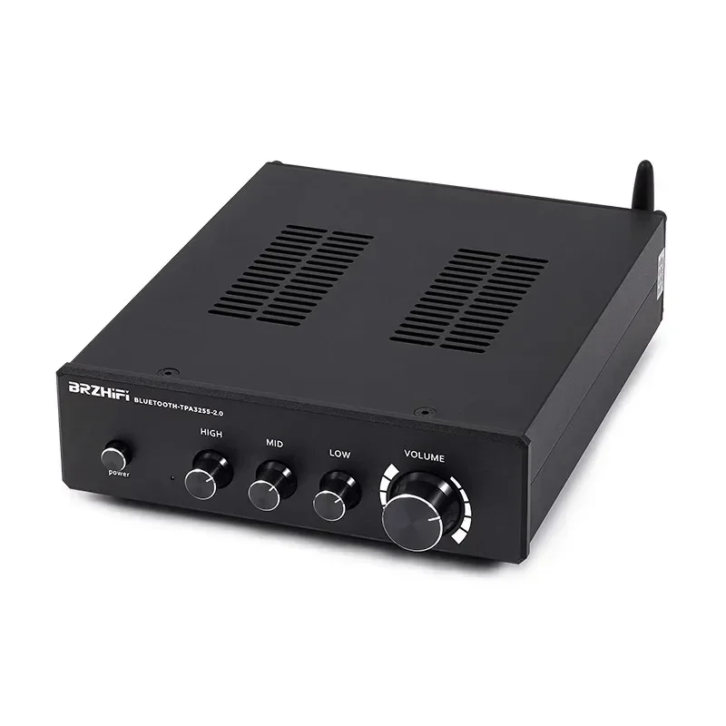 2020 Breeze Audio New HiFi 2.0 Class D Full Digital Amplifier TPA3255 High Power 300W*2/4ohm Bluetooth@5.0 Black Optional