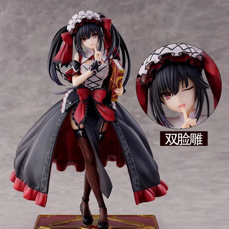 

Фигурка Куруми Токисаки из Date A Live с книгой-гримуаром, в стиле горничной, аниме-аксессуар, настольное украшение, коллекционный подарок для фанатов аниме