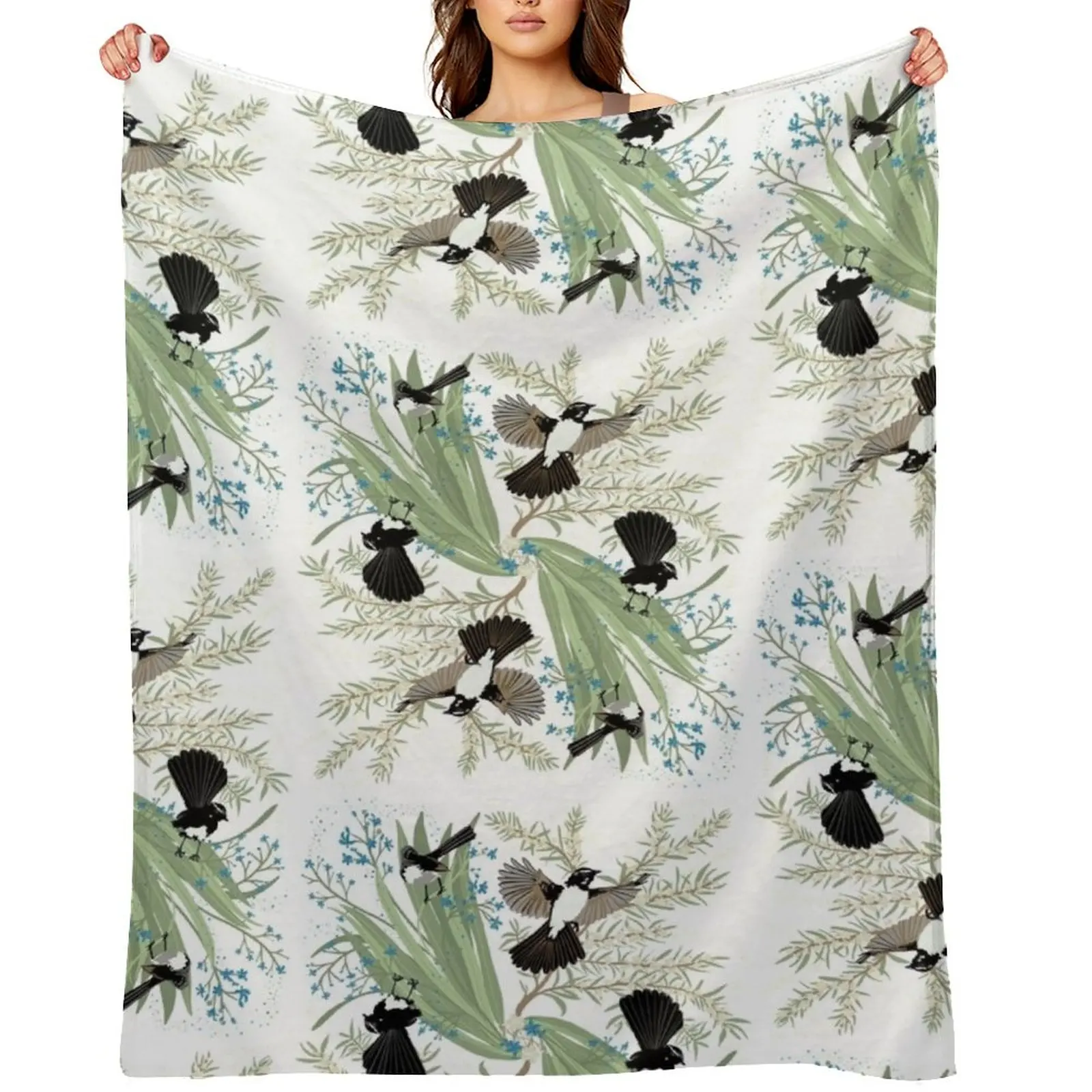 

Willy wagtails Throw Blanket Extra Large Throw Flannel Fabric Loose Blankets