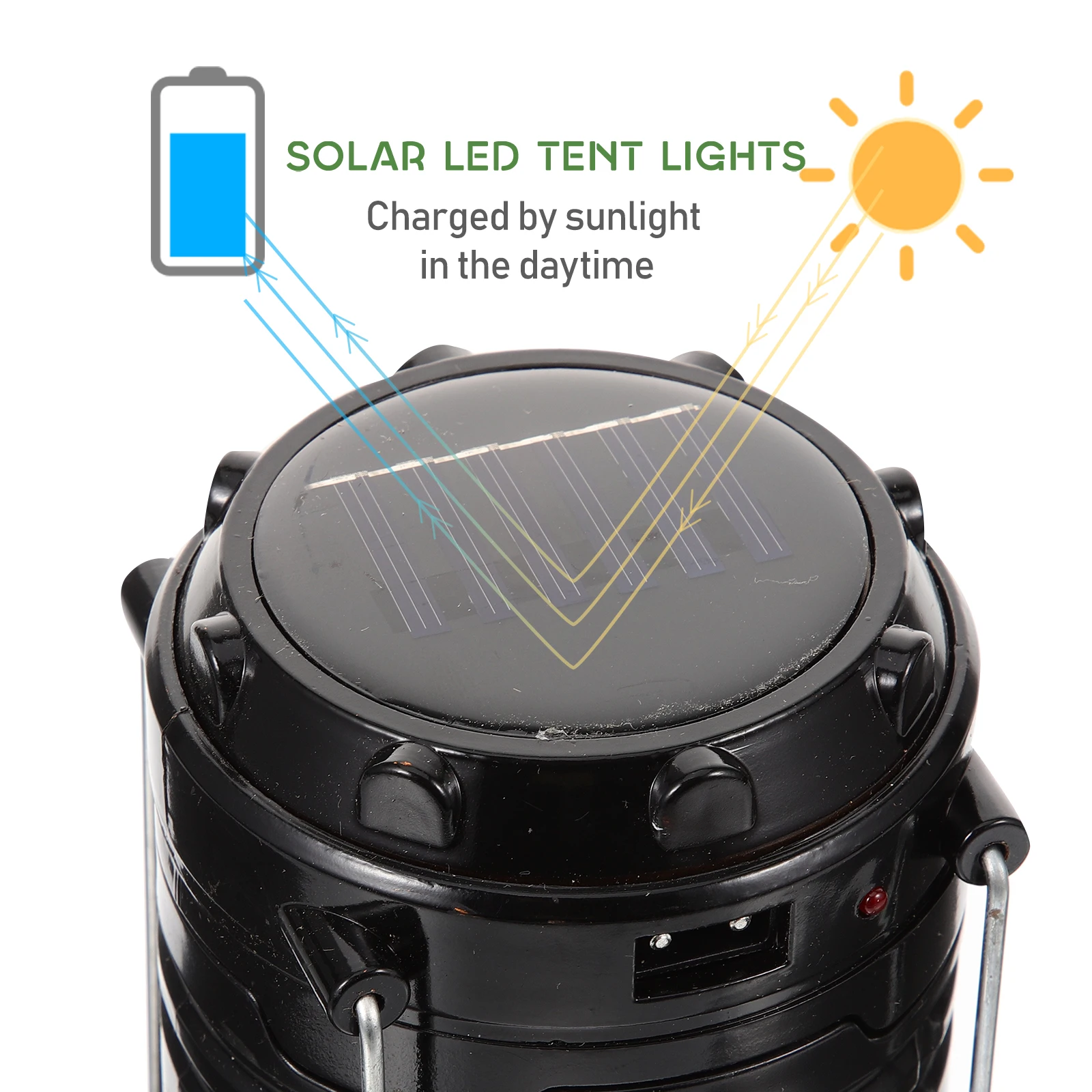 

Solar Tent Light 2024 Durable Outdoor Camping Lamp Lightweight Emergency Lighting Tool Portable Led Lantern For Hiking Festival