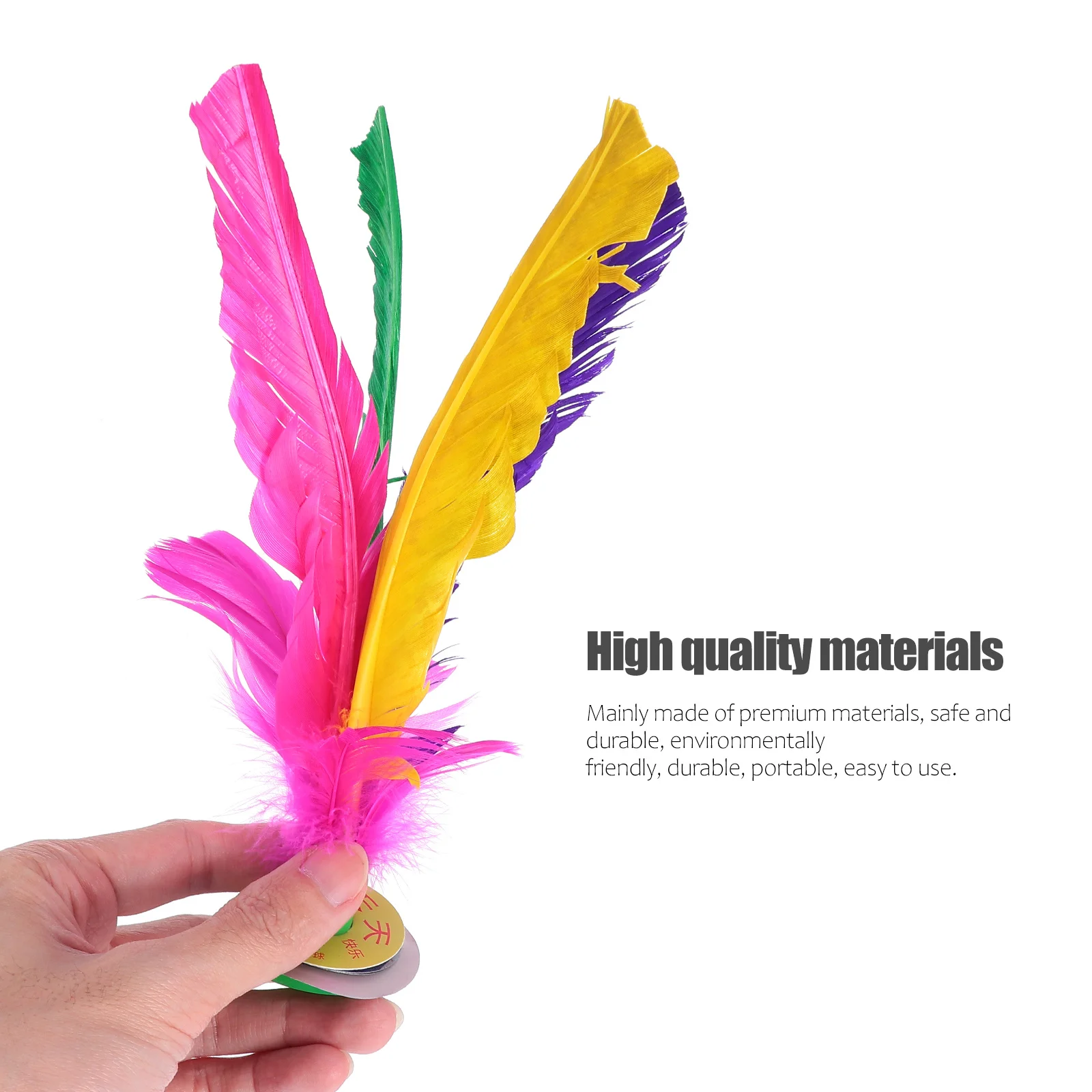 10 قطع ملونة للأطفال Jianzi الريشة القدم اللياقة البدنية الركل الرياضة في الهواء الطلق لعبة الريشة القدم لعبة رياضية #1