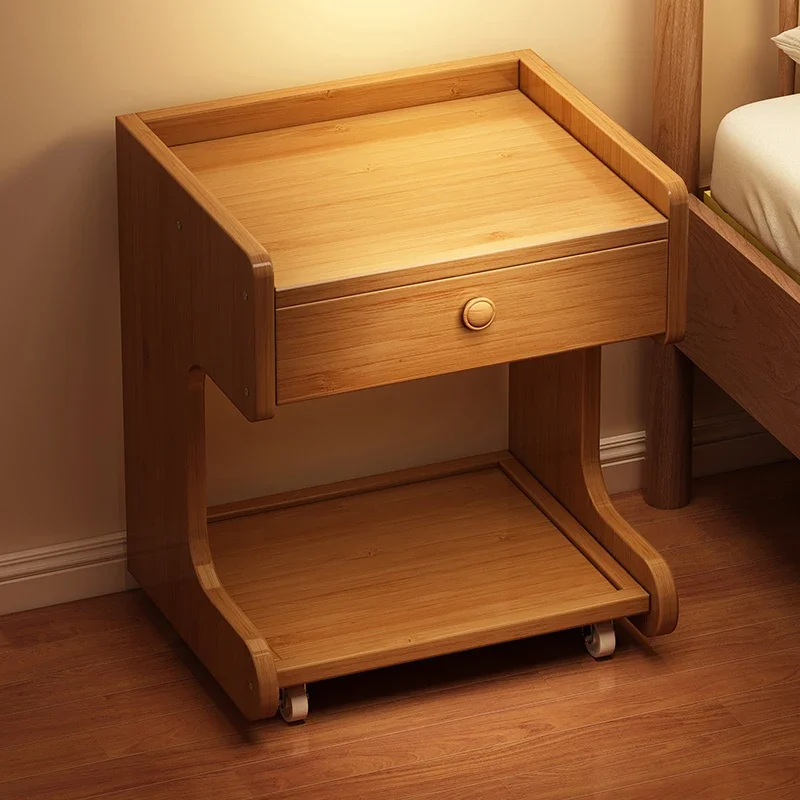 Simple Indoor Furniture Bedroom with Drawer Bedside Cabinet Home Living Room Small Side Table Multi-function Storage Cabinet