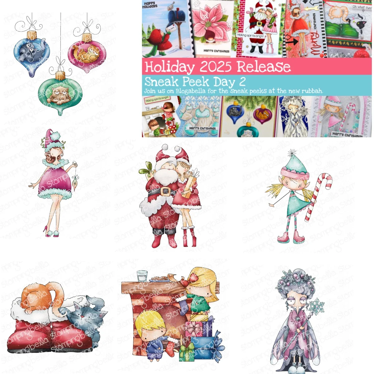 

August Christmas 2025 New Release Girl Santa Oddball Fairy Clear Stamps for DIY Making Card Scrapbook Craft Supplies Decoration