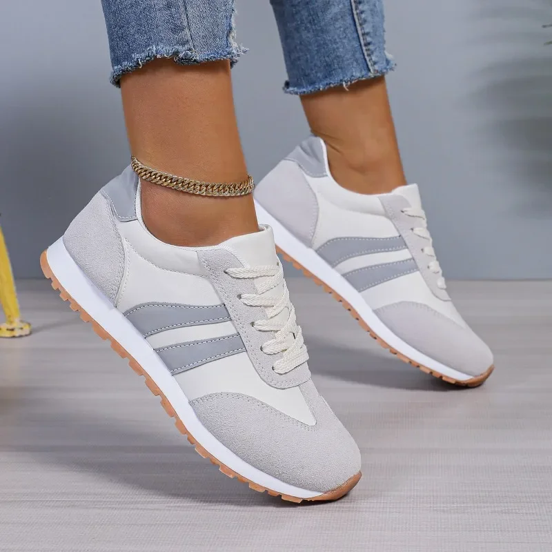 2025 Nieuwe Casual Schoenen Mode All-Match Loopschoenen Ademend Doek Oppervlak Lichtgewicht Sport Damesschoenen Zapatos De Mujer