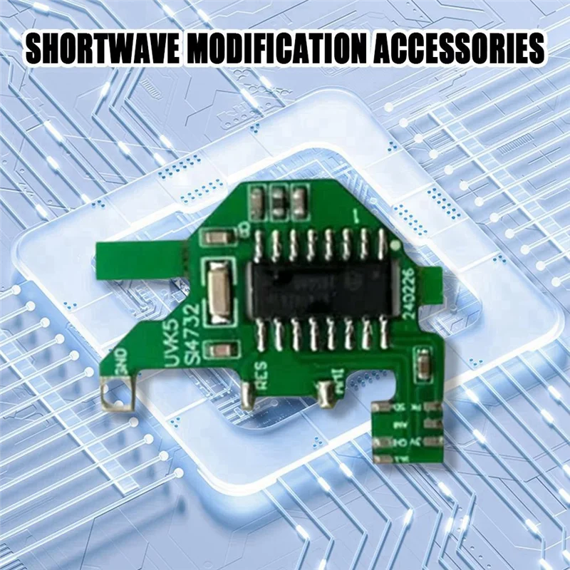 

Модуль Leading-SI4732 и кварцевый генератор + чип расширения 2 м + 2 антенны FPC для Quansheng UVK5/K6, решение для двойной антенны