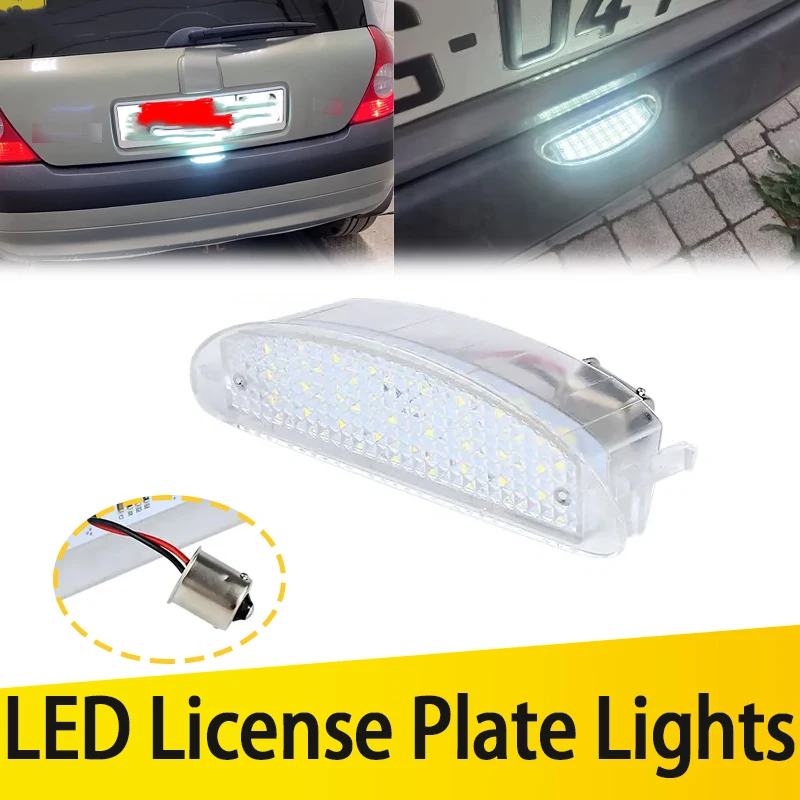 1 Stück für Renault Clio Sport MK2 Clio II 1998-2005 Twingo I 1993-2007 LED-Kennzeichenbeleuchtung hinten Außenbeleuchtung