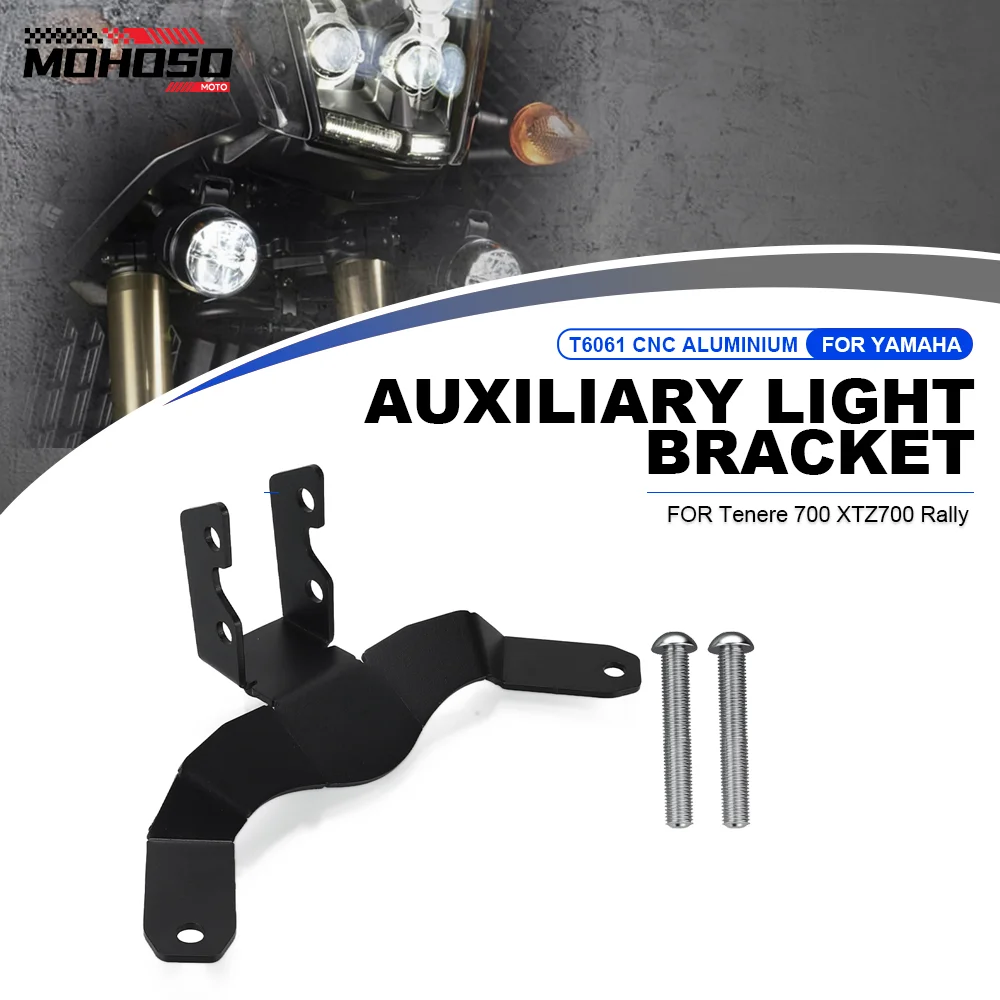 

Motorcycle Adjustable Fog Light Auxiliary Lamp Bumper Clamps Holder FOR Yamaha Tenere 700 XTZ700 Rally World Raid 2022 2023 2024