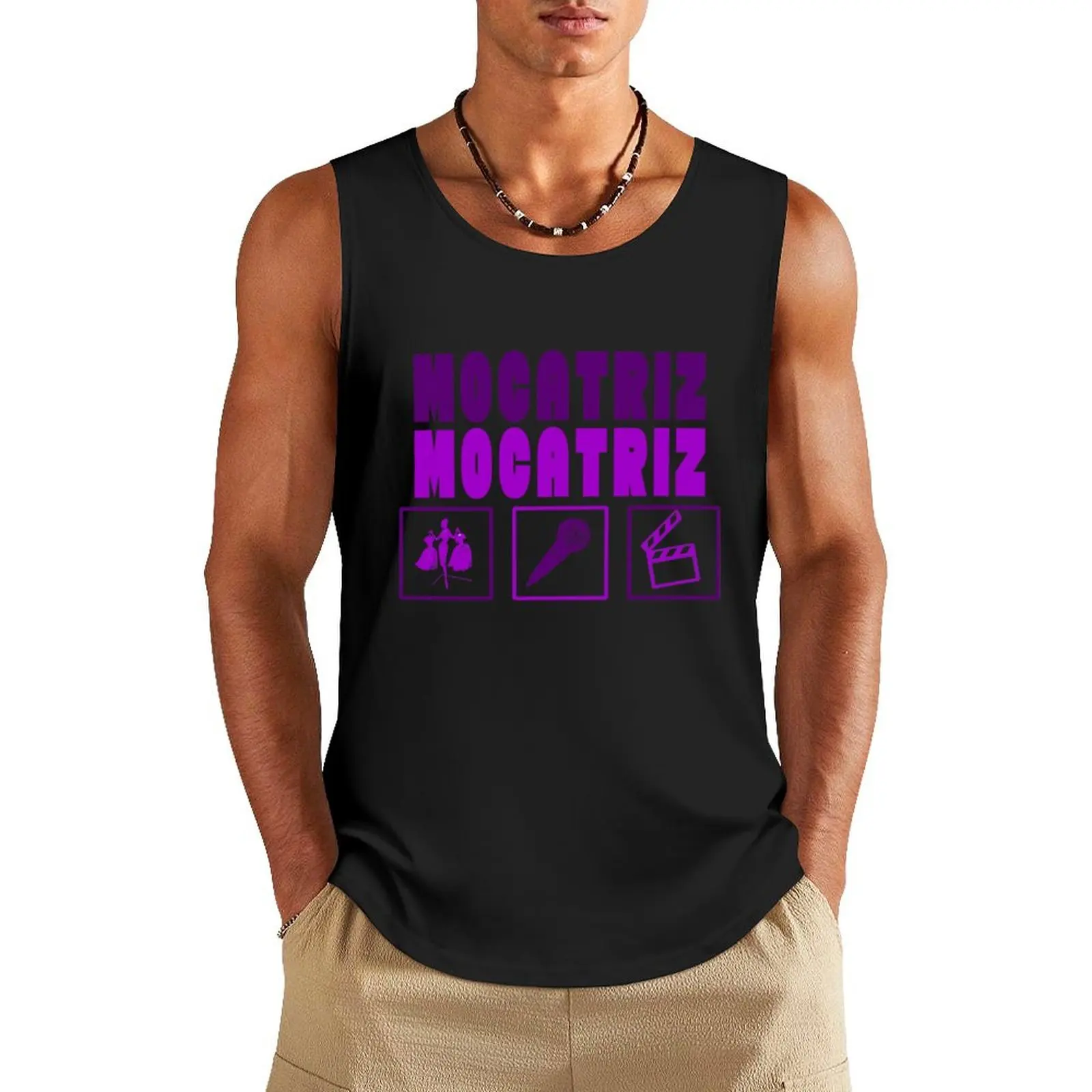 Mocatriz camiseta sin mangas, ropa de gimnasio, cosas geniales