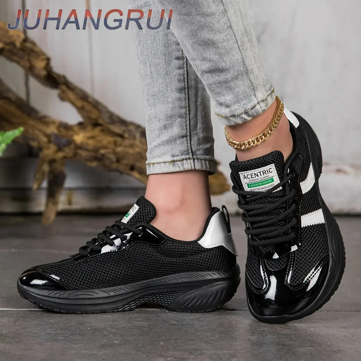 Wide Toe Sneakers For Woman Barefoot Breathable Lace Up Flats Light Fashion Casual Outdoor Walking Loafers Women Shoes 2026 New