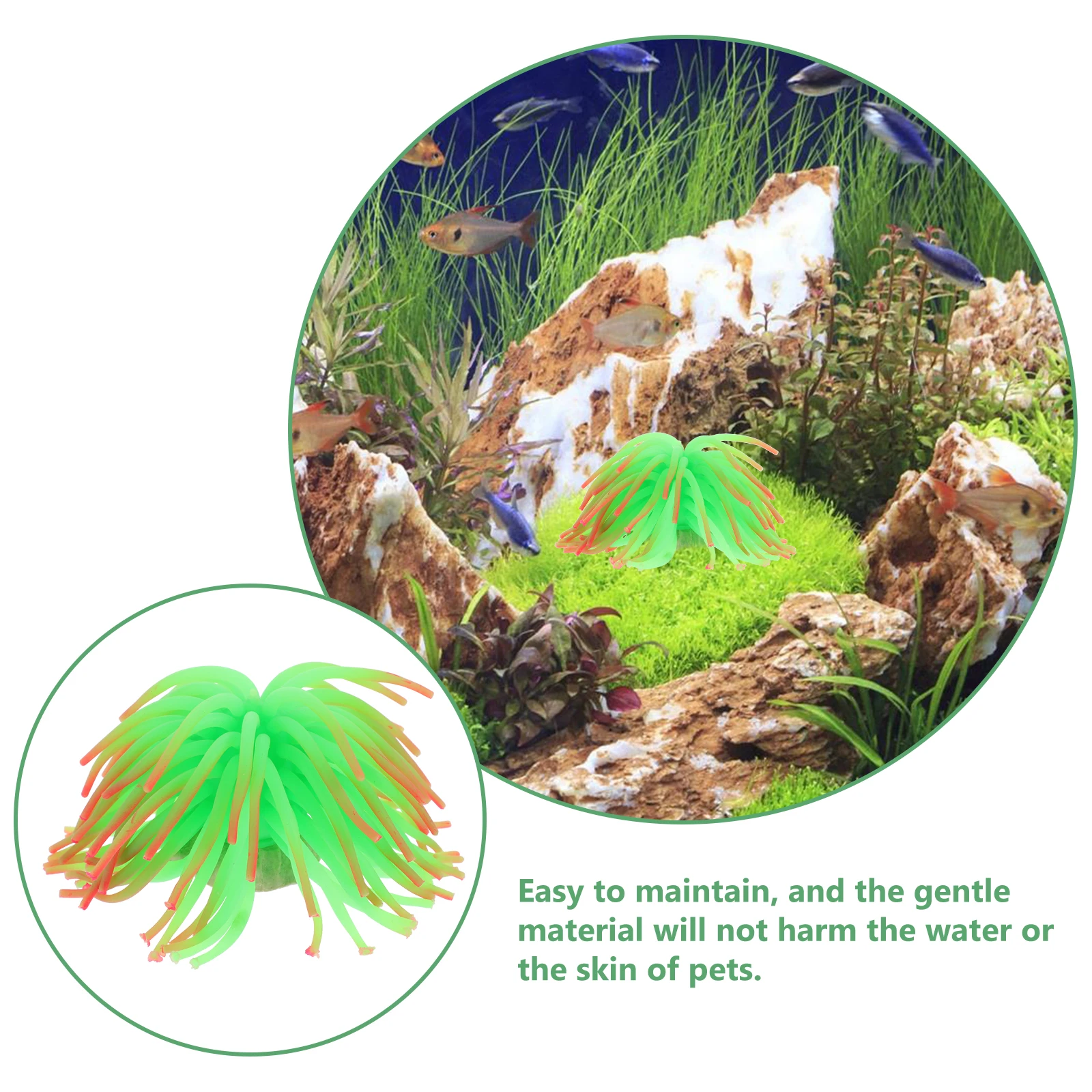 

6pcs Sea Urchin Decorations Lifelike Sea Urchin Decorations Fish Tank Landscape Aquarium nament PlasticUnderwater Pet Supplies