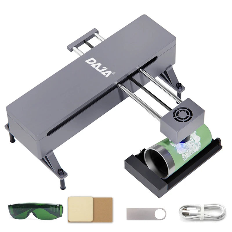 DAJA DJ7 Laser Engraving and Cutting machine 5w portable mini printer application control DIY CNC wood laser engraving machine