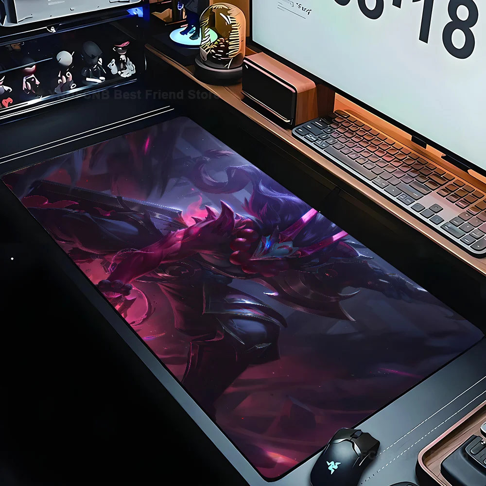 Tryndamere League of Legends Mousepad Mouse Mat Desk Mat With Pad Gaming Accessories Prime Gaming XXL Keyboard Pad