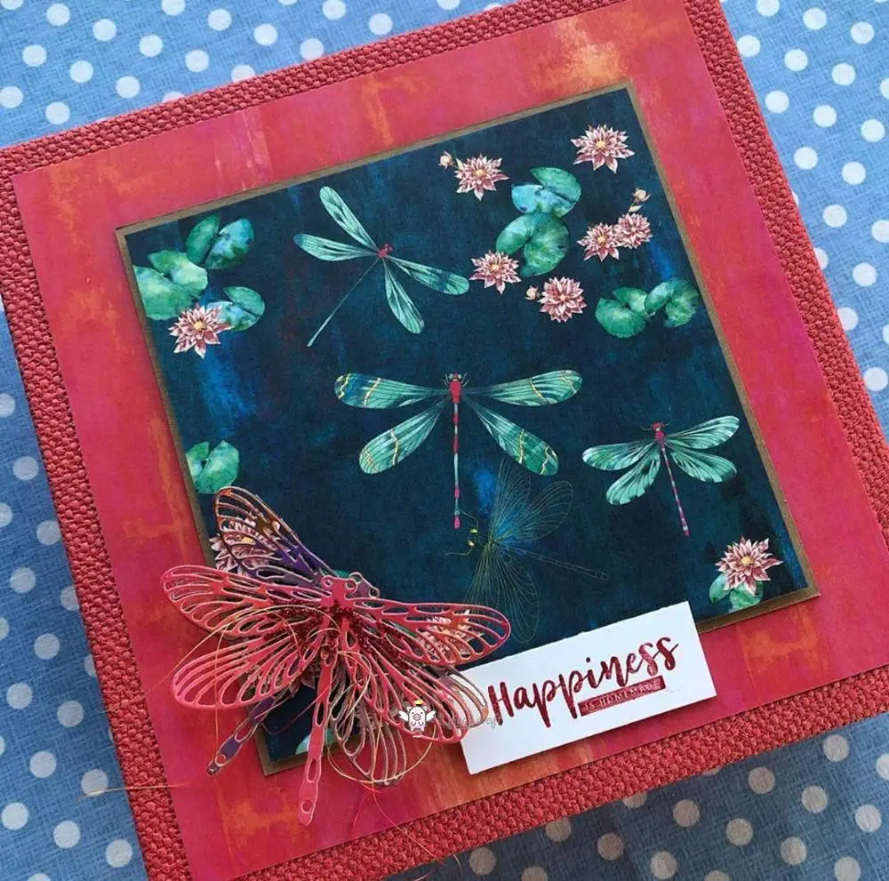 Piggy Craft metal cutting dies cut die mold New Dragonfly Scrapbook paper craft knife mould blade punch stencils dies