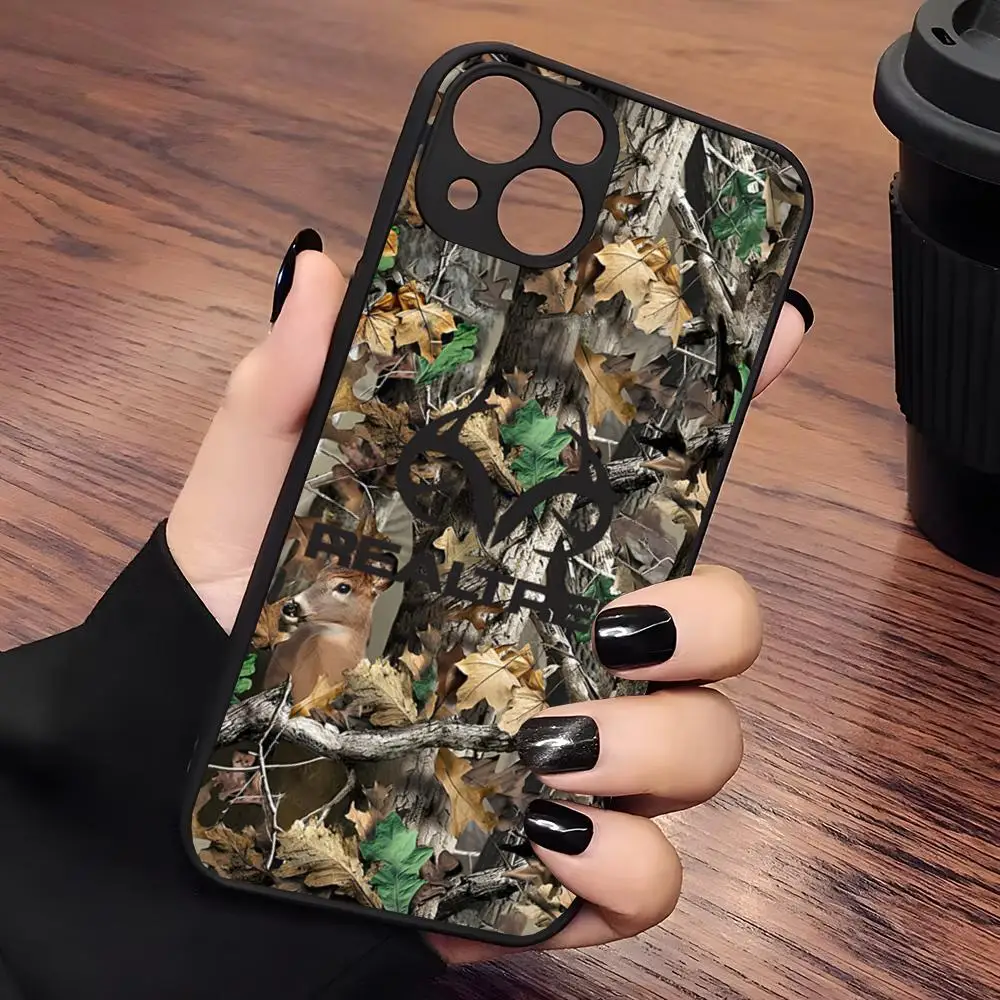 Realtree Real Tree Phone Case Matte Transparent For 16 15 IPhone 12 11 13 14 Pro Max X XR 8 Plus Back Cover