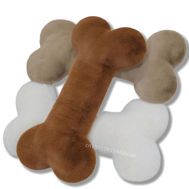 70cm Hot INS Nordic Bone Plush Doll Pendant Pillow Super Soft Brown Khaki White Bone Plush Pillow Home Decor For Pets Dog Gift