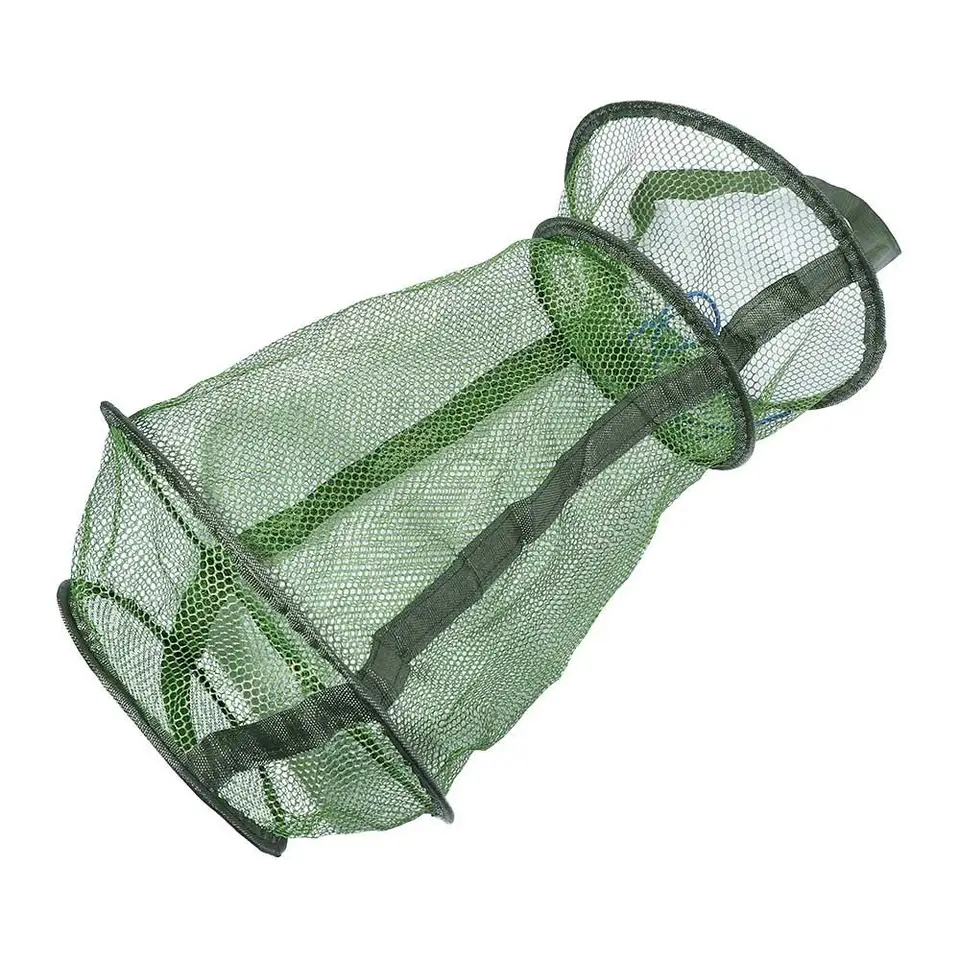 Cage Filet Pêche Pliable Portable - Panier Flottant Anti-Rayures SPYMINNPOO