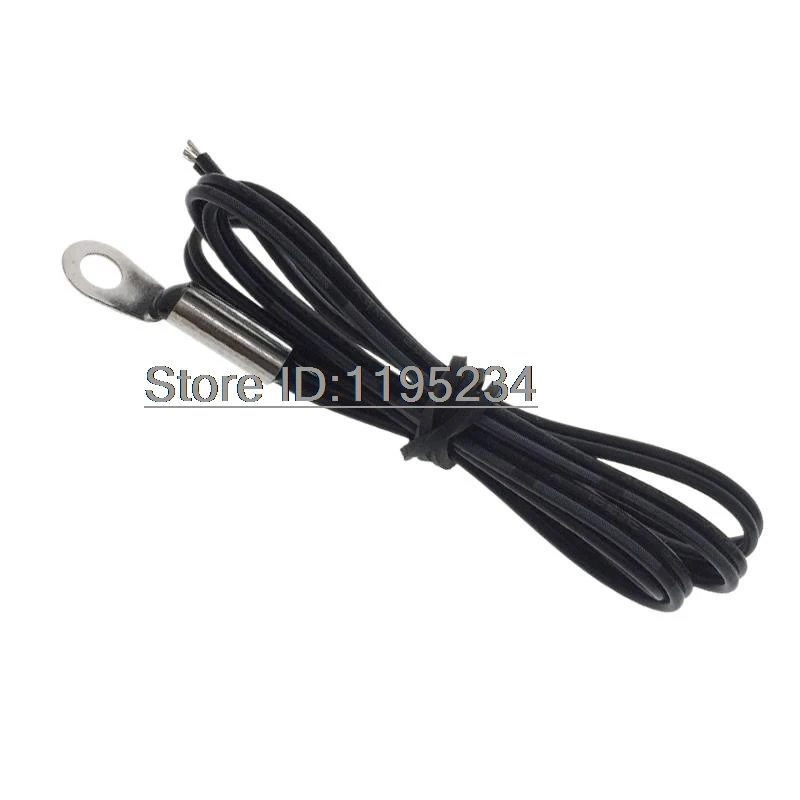 1Pcs NTC Thermistor Temperature Sensor  Aperture 4.2mm Fixed Head  Resistance 5K B Value 3950 Error 1%  LU2651 24AWG  L=55CM TIN