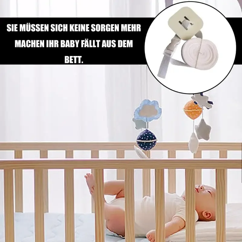 D0AF Adjustable Crib Guard Stabilizer Nonslip Security Lock For Baby Bed Safety