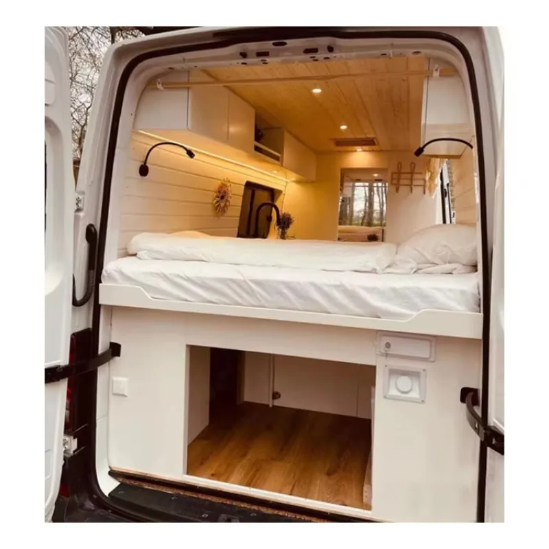 

Intelligent Library RV Modern Design Bed Cabinet Aluminum Waterproof Bed Board For Caravan Furniture