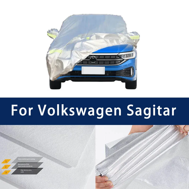 

Full car hood dust-proof outdoor indoor UV protection sun protection and scratch resistance For Volkswagen Sagitar Car umbrella