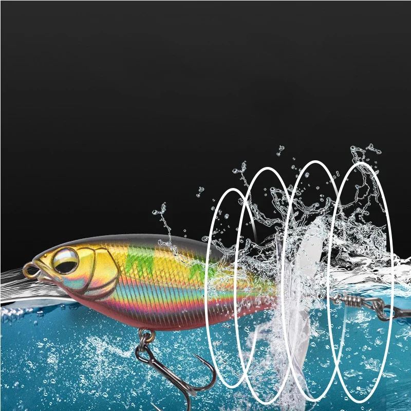 Rotating Bait with Double Snail Design, Artificial Bait, Hard Bait,Fishing Bass,Mandarin Fish Tail Spinner, Sea Fishing, 6g, 11g