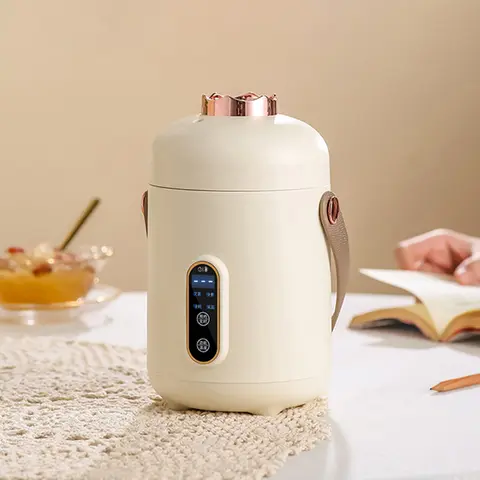 소형 전기 밥솥, 다기능 전기 요리 냄비, 기숙사 미니 냄비, 600ml, 12 시간 예약, 신제품