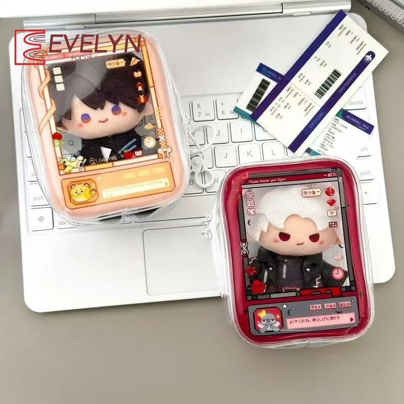 Evelyn Love and Deepspace 13cm Doll Bag For Sylus Xavier Quinn Zayne Rafayel Transparent Storage Pouch