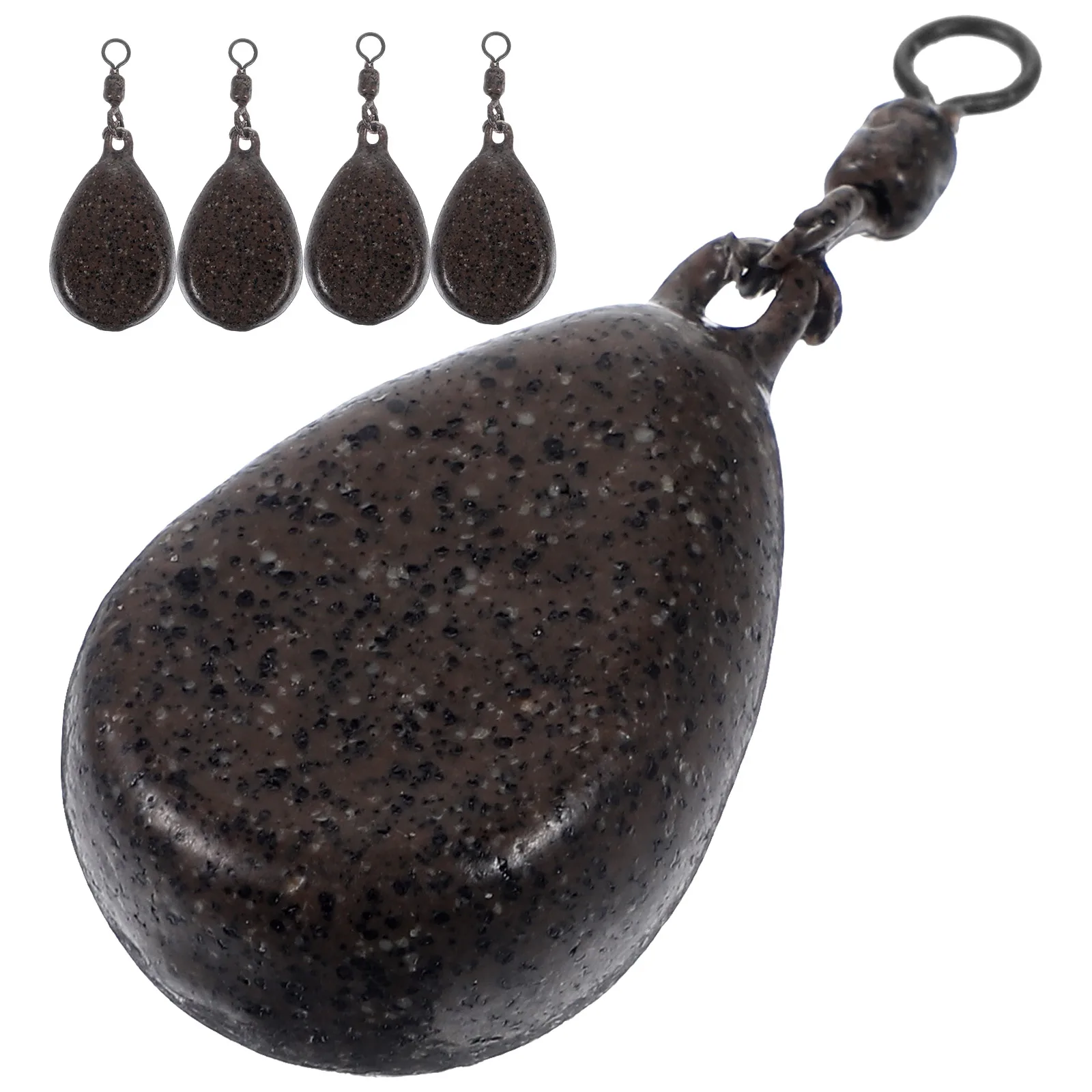 

5pcs Fishing Iron Sinkers 57g Drop Fishing Sinkers Shot Durable Corrosion Resistant Saltwater Heavy Duty Tackle