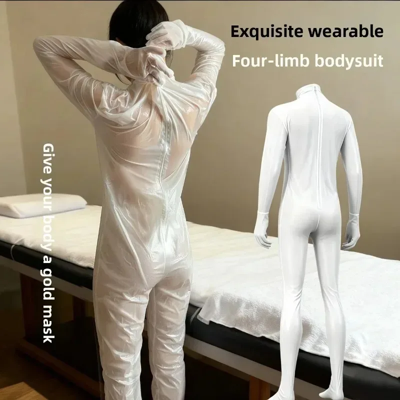 Nawilżająca, rozjaśniająca maska do ciała w płachcie, jednorazowa, do użytku domowego, zabieg spa, pielęgnacja twarzy, salon kosmetyczny, profesjonalna.